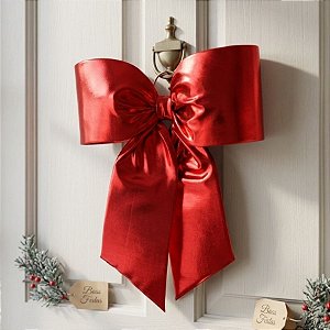 Laço Lamê Vermelho - 30cm - 1 unidade - Rizzo