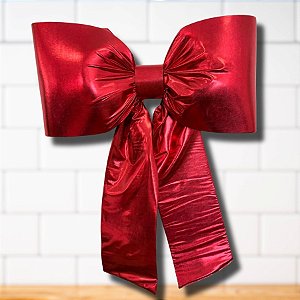 Laço Lamê Vermelho G - 65x87x10cm - 1 unidade - Rizzo