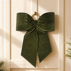 Laço de Veludo Verde - 40cm - 1 unidade - Rizzo