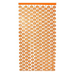 Cortina Decorativa Metalizada Abóbora 1x2m - 1 unidade - Rizzo
