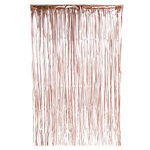 Cortina Decorativa Metalizada Cobre Fosca 1x2m - 1 unidade - Rizzo