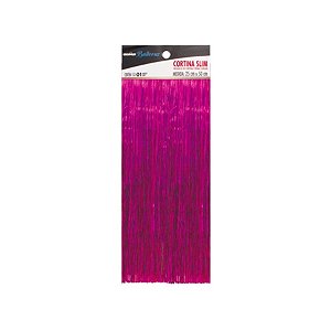 Cortina para Balão Slim Holografica - Rosa - 01 Unidade - Cromus Balloons - Rizzo Balões