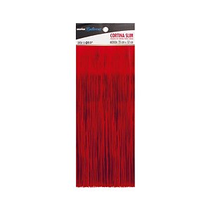 Cortina para Balão Slim Reflex - Vermelho - 01 Unidade - Cromus Balloons - Rizzo Balões