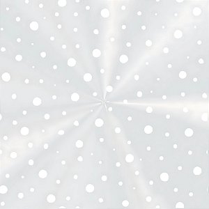 Saco Transparente Decorado - 10x14cm - Dots Branco - 100 unidades - Cromus - Rizzo