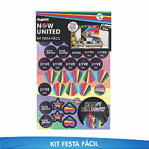 Kit Festa Fácil Now United - 39 Itens - 01 Unidade - Piffer - Rizzo