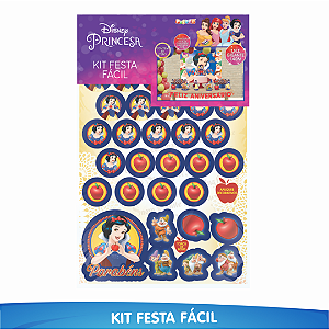 Kit Festa Fácil Branca de Neve - 39 Itens - 01 Unidade - Piffer - Rizzo