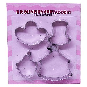 Cortador Kit Circo 2 Ref. 139 RR Cortadores Rizzo Confeitaria