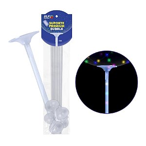 Suporte Para Balão Bubble Premium - 40cm - 5 unidades - Rizzo