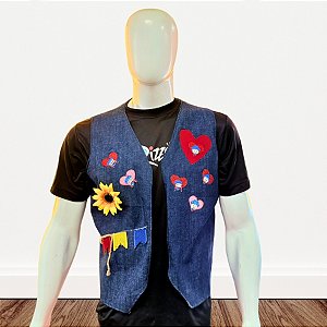 Colete Masculino Festa Junina - Tamanho GG - 1 unidade - Rizzo