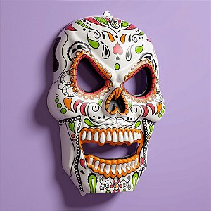 Painel Decorativo de Halloween - Catrina - 53x32cm - 1 unidade - Rizzo