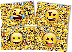 Painel Decorativo Festa Festa Emoji - Festcolor - Rizzo Festas