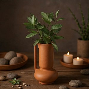 Vaso Jarro em Cerâmica - Terracota - 24,5x12,5cm - 1 unidade - Rizzo
