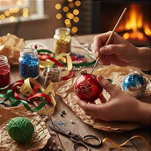 Bolas de Natal Com Pequenas Avarias - Para Artesanato - Sortida - 8cm - 1 unidade - Rizzo