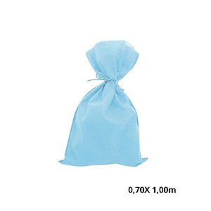 Saco para Surpresas em TNT - Azul Claro - 0,70cm x 1m  - 1 unidade - Rizzo