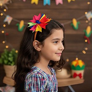 Tiara Festa Junina - Com Laço - 13x11cm - 1 unidade - Rizzo