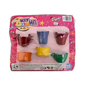 Brinquedo Kit Cozinha  - 6 unidades - Rizzo