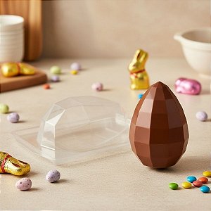 Forma Especial de Acetato - Ovo Diamante 500g - Cód FP166  - 3 unidades - Rizzo