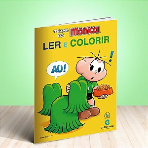 Livro Ler e Colorir - Cebolinha - Turma da Mônica - 27x20cm - 1 unidade - Culturama - Rizzo