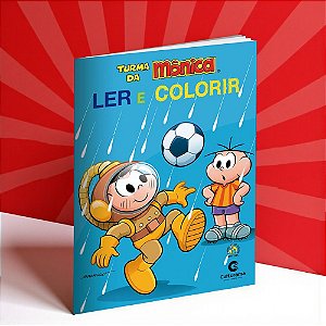 Livro Ler e Colorir - Cascão - Turma da Mônica - 27x20cm - 1 unidade - Culturama - Rizzo