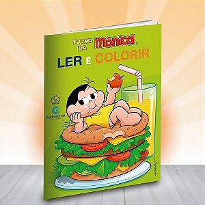 Livro Ler e Colorir - Magali - Turma da Mônica - 27x20cm - 1 unidade - Culturama - Rizzo