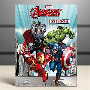 Livro para Colorir - Heróis e Vilões - Vingadores - 27x20cm - 1 unidade - Disney Original - Rizzo