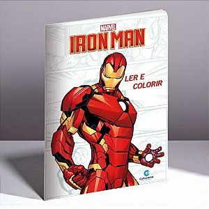 Livro para Colorir - Homem de Ferro - Vingadores - 27x20cm - 1 unidade - Disney Original - Rizzo