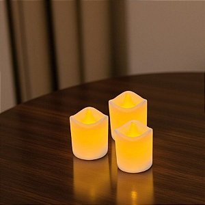 Vela Eletrônica de LED - 3,5x4cm - 1 unidade - Rizzo
