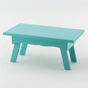 Banquinho MDF Retangular - Tiffany - M 12x13,5x25cm - 1 unidade - Chiquinho - Rizzo