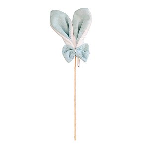 Pick Decorativo Orelha Coelhinho Azul - 15cm - 1 unidade - Cromus - Rizzo