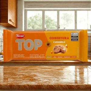 Cobertura em Barra Fracionada Caramelo - Top - 1,01kg - 1 unidade - Harald - Rizzo
