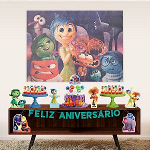 Kit Festa Fácil - Divertida Mente - 39 Itens - 1 unidade - Disney Original - Rizzo