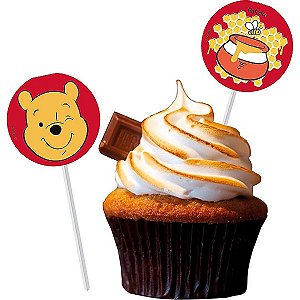 Pick p/ Docinhos Festa Pooh e Sua Turma - 8 unidades - Disney Original - Rizzo Festas