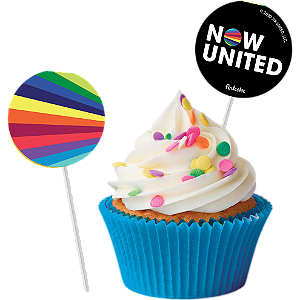 Pick para Docinho Festa Now United - 08 Unidades - Festcolor -  Festas