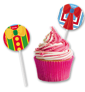 Pick p/ Docinhos Festa Parque Patati Patatá - 8 unidades - Festcolor -  Festas