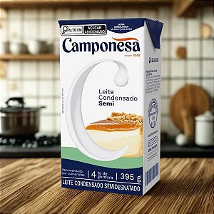 Leite Condensado Semidesnatado - 395g - 1 unidade - Camponesa - Rizzo