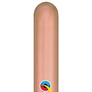 Balão de Festa Canudo - Rose Gold Chrome (Ouro Rosé) 260" 152cm - 50 unidades - Qualatex - Rizzo