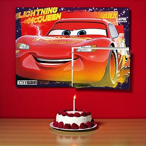 Painel Decorativo - Carros - 126x88cm - 1 unidade - Disney Original - Rizzo