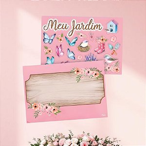 Kit Painel Decorativo - Meu Jardim - 60x35cm - 1 unidade - Regina - Rizzo