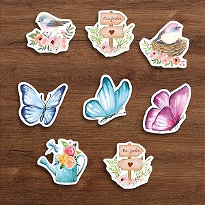 Pick Decorativo para Doces - Meu Jardim - 12x5cm - 8 unidades - Regina - Rizzo