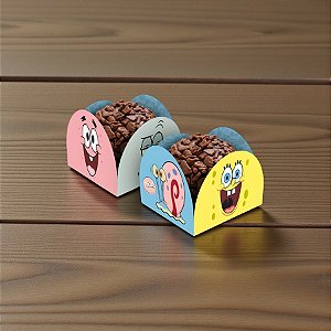 Porta Forminha - Bob Esponja - 3,5x2,5cm - 50 unidades - Regina - Rizzo