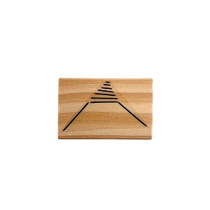 Carimbo de Madeira Artesanal - Triangulo - Cod.RL-185 M - 1 unidade - Rizzo