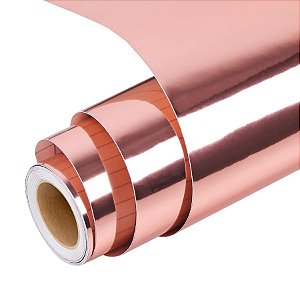 Vinil Adesivo Metalico 30x60cm - Rose Gold  - 1 unidade - Rizzo