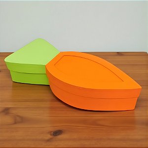 Caixa Cenoura Grande - Tampa e Fundo - 48x17,5x10cm - 1 unidade - Rizzo