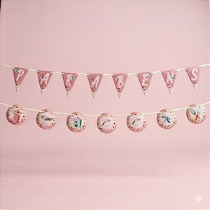 Faixa Decorativa Temática "Parabéns" - Meu Jardim - 1,10mx15cm - 1 unidade - Regina - Rizzo