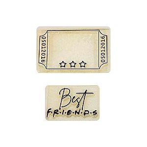 Kit Cartela de Carimbos - Friends 2 M - 2 unidades - Rizzo