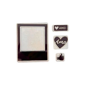 Kit Cartela de Carimbos - Selfie 2 G - 4 unidades - Rizzo