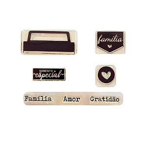 Kit Cartela de Carimbos - Tab e Palavras M - 5 unidades - Rizzo