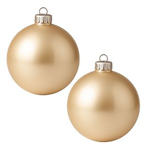 Bolas De Natal - Lisa Champagne - 12cm - 2 unidades - Rizzo