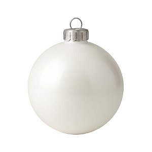 Bolas De Natal - Lisa Branco - 15cm - 1 unidade - Rizzo