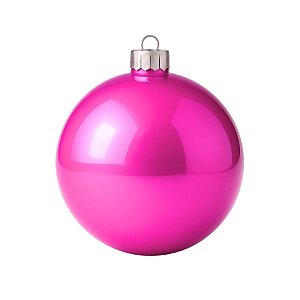 Bolas De Natal - Lisa Rosa - 15cm - 1 unidade - Rizzo